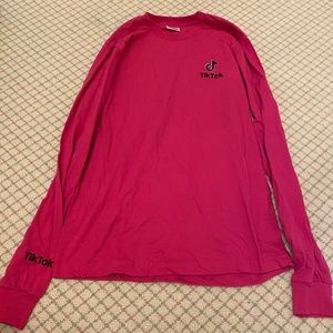 TikTok Hot Pink Long Sleeve, M